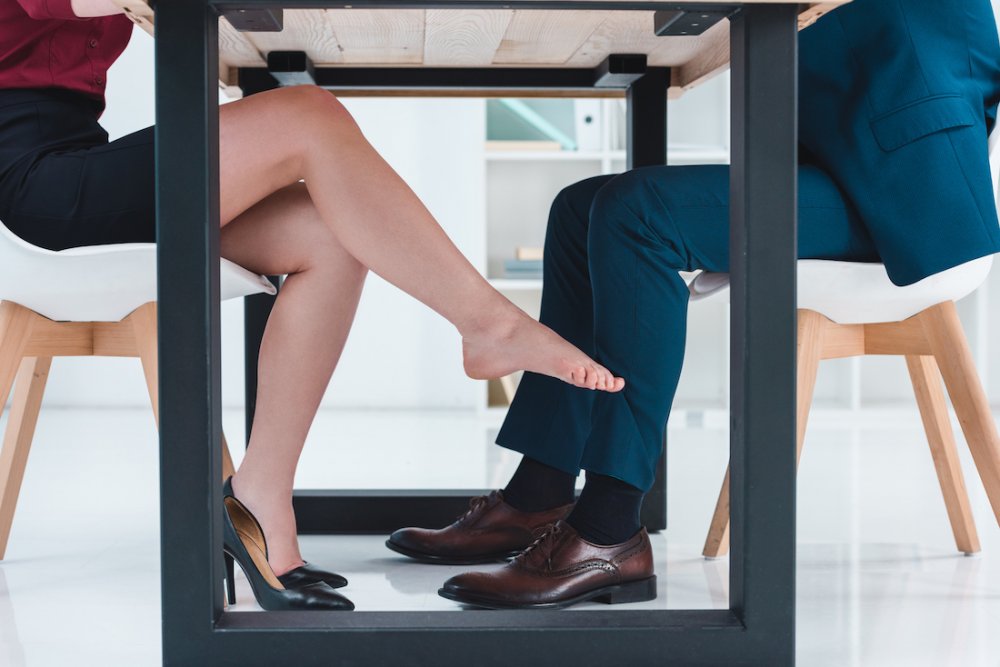 Office under table